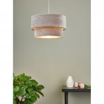 Suvan - Shade Only - Mink & Silver Velvet Shade Suvan - Shade Only - Mink & Silver Velvet Shade