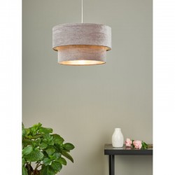 Suvan - Shade Only - Mink & Silver Velvet Shade Suvan - Shade Only - Mink & Silver Velvet Shade