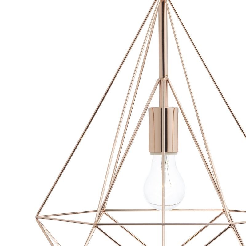 Ceiling Lights - Sword - Copper Metal Cage Single Hanging Pendant Dar-SWO0164 - Sword - Copper Metal Cage Single Hanging Pendant