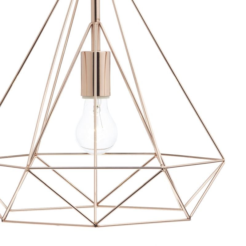 Ceiling Lights - Sword - Copper Metal Cage Single Hanging Pendant Dar-SWO0164 - Sword - Copper Metal Cage Single Hanging Pendant