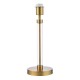 Dar-SYL4275 - Sylvester - Base Only - Antique Brass & Clear Glass Table Lamp