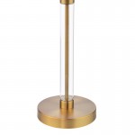 Sylvester - Base Only - Antique Brass & Clear Glass Table Lamp Sylvester - Base Only - Antique Brass & Clear Glass Table Lamp