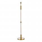 Sylvester - Base Only - Antique Brass & Clear Glass Floor Lamp Sylvester - Base Only - Antique Brass & Clear Glass Floor Lamp