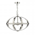 Symbol - Oval Satin Chrome 3 Light Hanging Pendant Symbol - Oval Satin Chrome 3 Light Hanging Pendant