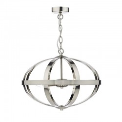 Symbol - Oval Satin Chrome 3 Light Hanging Pendant