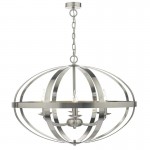 Symbol - Oval Satin Chrome 6 Light Hanging Pendant Symbol - Oval Satin Chrome 6 Light Hanging Pendant