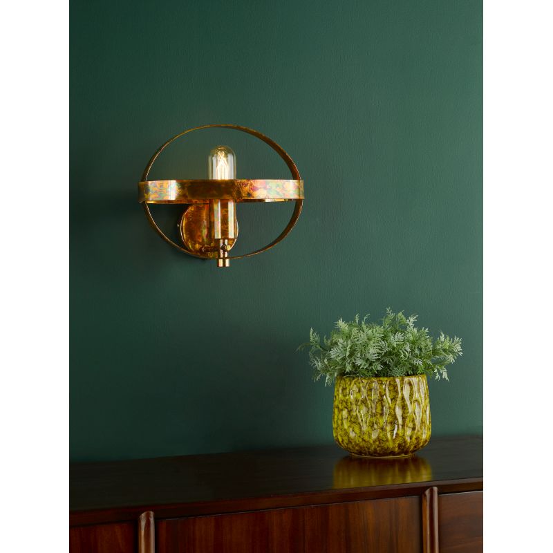 Dar-SYM0764 - Symbol - Petrol Copper Wall Lamp