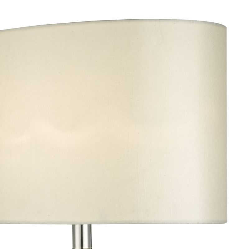 Dar-SYR4235 - Syracuse - Cream Shade & Mercury Table lamp