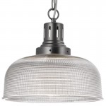 Tack - Antique Chrome Pendant with Textured Glass Tack - Antique Chrome Pendant with Textured Glass