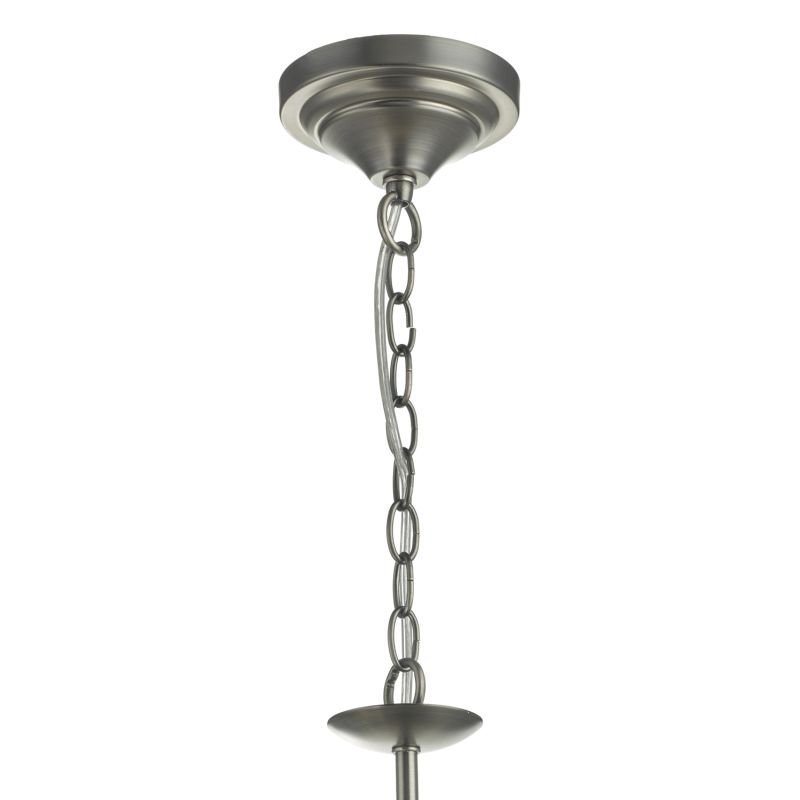 Ceiling Lights - Tack - Antique Chrome with Textured Glass 5 Light Centre Fitting Dar-TAC0561 - Tack - Antique Chrome with Textured Glass 5 Light Centre Fitting