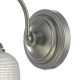 Dar-TAC0761 - Tack - Antique Chrome with Textured Glass Wall Lamp