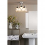 Tamara - Bathroom Chrome 3 Light Semi Flush with Clear Ribbed Glass Tamara - Bathroom Chrome 3 Light Semi Flush with Clear Ribbed Glass