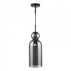 Tao - Matt Black Pendant with Smoked Glass Tao - Matt Black Pendant with Smoked Glass
