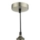 Ceiling Lights - Taurus - Pewter Chrome Single Hanging Pendant Cage Dar-TAU0167 - Taurus - Pewter Chrome Single Hanging Pendant Cage