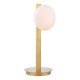 Dar-TAU4235 - Tauri - Matt Gold Table Lamp with Opal Glass