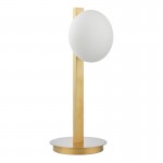 Tauri - Matt Gold Table Lamp with Opal Glass