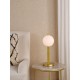 Dar-TAU4235 - Tauri - Matt Gold Table Lamp with Opal Glass