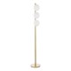 Dar-TAU4935 - Tauri - Matt Gold 3 Light Floor Lamp with Opal Glass