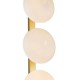 Dar-TAU4935 - Tauri - Matt Gold 3 Light Floor Lamp with Opal Glass