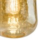 Dar-TAV0106 - Tavia - Satin Gold Pendant with Champagne Crackle Glass