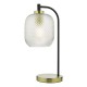 Dar-TEH4254 - Tehya - Textured Glass & Black with Gold Table Lamp