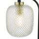 Dar-TEH4254 - Tehya - Textured Glass & Black with Gold Table Lamp