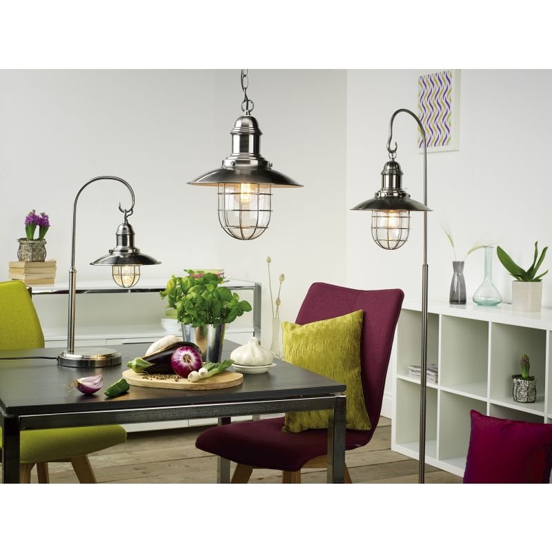 Ceiling Lights - Terrace - Antique Chrome Fishermans Hanging Pendant Dar-TER0161 - Terrace - Antique Chrome Fishermans Hanging Pendant
