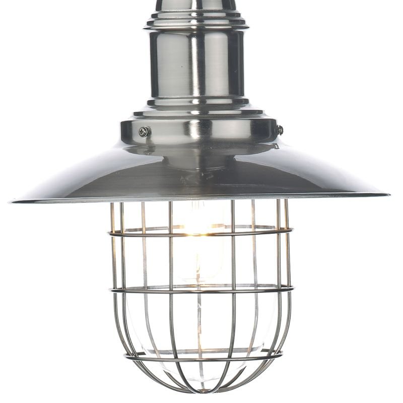 Table & Floor Lamp - Terrace - Antique Chrome Fishermans Floor Lamp Dar-TER4961 - Terrace - Antique Chrome Fishermans Floor Lamp