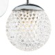 Dar-TEV0750 - Teva - Chrome Wall Lamp with Honeycomb Acrylic Shade IP44