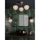 Dar-TEV0750 - Teva - Chrome Wall Lamp with Honeycomb Acrylic Shade IP44