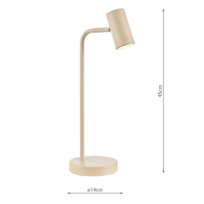 Dar_Vol3-THI4129 - Thierry - Matt Taupe Desk Lamp