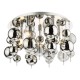 Dar-THO5410 - Thora - Clear & Smoked with Chrome 5 Light Semi Flush