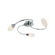 Ceiling Lights - Thursk - Opal Glass & Chrome 3 Light Semi Flush Wisebuys-THU5350-W - Thursk - Opal Glass & Chrome 3 Light Semi Flush