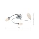 Ceiling Lights - Thursk - Opal Glass & Chrome 3 Light Semi Flush Wisebuys-THU5350-W - Thursk - Opal Glass & Chrome 3 Light Semi Flush