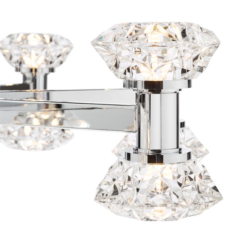 Dar-TIA1650 - Tiana - Chrome 16 Light Centre Fitting with Crystal