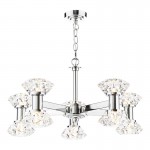 Tiana - Chrome 10 Light Centre Fitting with Crystal