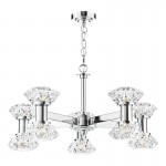 Tiana - Chrome 10 Light Centre Fitting with Crystal