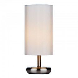 Tico - Satin Chrome Touch Table Lamp with Ivory Shade Tico - Satin Chrome Touch Table Lamp with Ivory Shade