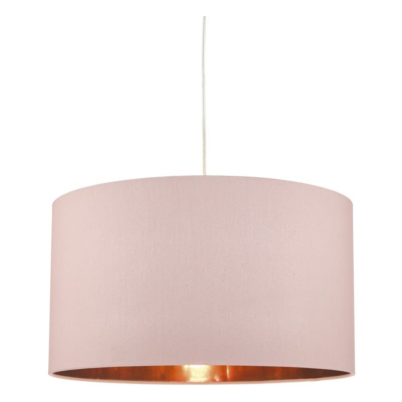 Accessories - Timon - Pink and Copper Fabric Shade for Hanging Pendant Dar-TIM6503 - Timon - Pink and Copper Fabric Shade for Hanging Pendant