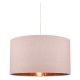 Accessories - Timon - Pink and Copper Fabric Shade for Hanging Pendant Dar-TIM6503 - Timon - Pink and Copper Fabric Shade for Hanging Pendant