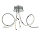 Ceiling Lights - Tiro - LED Polished Chrome 3 arms Semi Flush Dar-TIR5350 - Tiro - LED Polished Chrome 3 arms Semi Flush