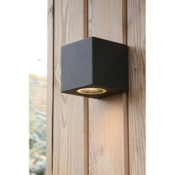 Tiva - Matt Black Wall Lamp IP54