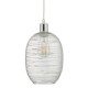 Accessories - Tizi - Clear Glass with White Details Shade for Hanging Pendant Dar-TIZ6508 - Tizi - Clear Glass with White Details Shade for Hanging Pendant