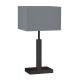 Cork Lighting-TL4794/BL - Dunmore - Matt Black USB Table Lamp with Grey Shade