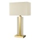 Dar-TOK4234 - Tokori - Alabaster & Brushed Gold Table Lamp with Ivory Shade
