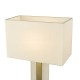 Dar-TOK4234 - Tokori - Alabaster & Brushed Gold Table Lamp with Ivory Shade