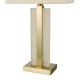 Dar-TOK4234 - Tokori - Alabaster & Brushed Gold Table Lamp with Ivory Shade