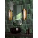 Dar-TOM0763 - Tommaso - Antique Bronze Wall Lamp with Ribbed Glass IP44