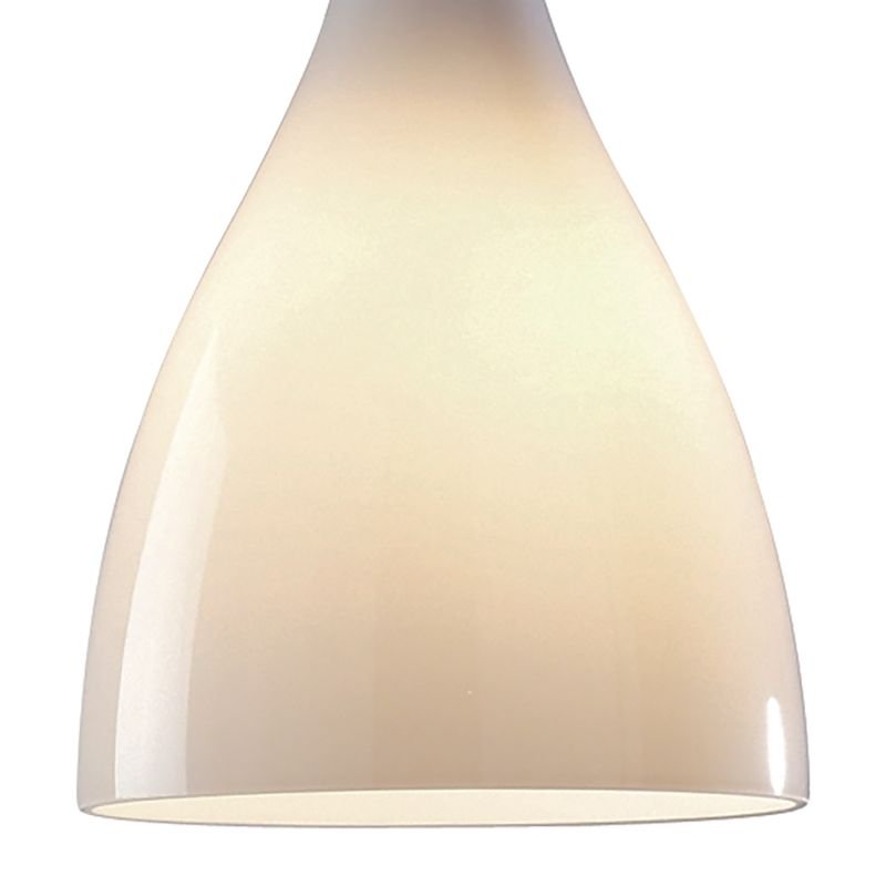 Dar-TON862 - Tone - Big White Glass with Polished Chrome Hanging Pendant