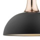 Ceiling Lights - Toronto - Matt Black & Copper Single Hanging Pendant Dar-TOR0154 - Toronto - Matt Black & Copper Single Hanging Pendant